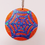 Thumbnail: Spiderweb Blue Orange Glitter Resin Ornament
