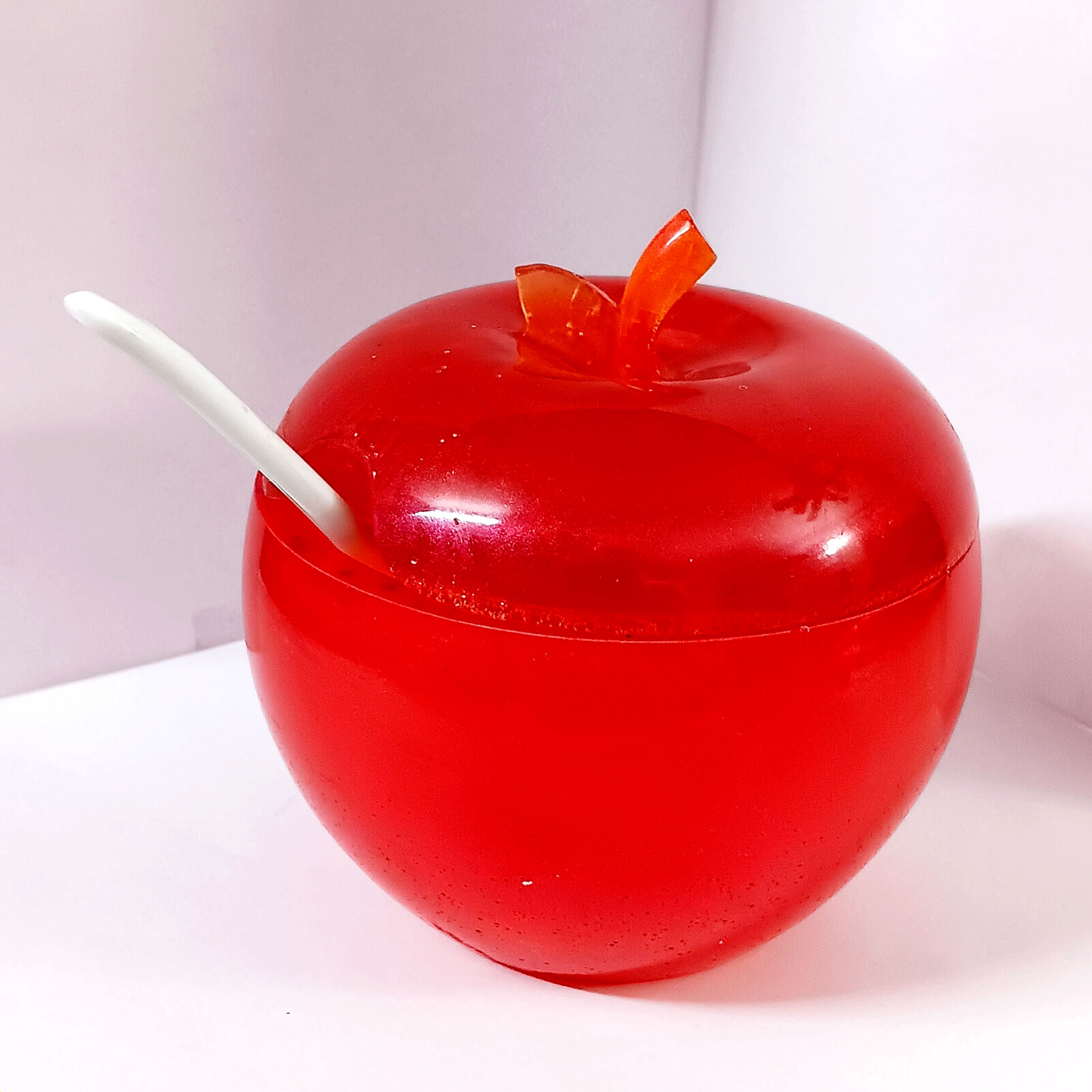 Red Apple Sugar Bowl Jar