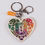 Thumbnail: Colorful Glitter Resin Letter U Heart Keychain