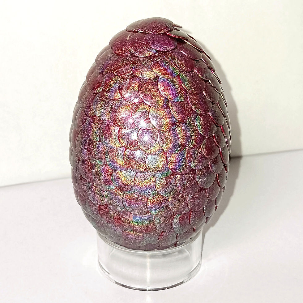 Medium Pink Holographic Dragon Egg
