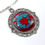 Thumbnail: Blue Red Glass Lace Pendant Necklace