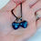 Thumbnail: Dangling Blue Heart Necklace