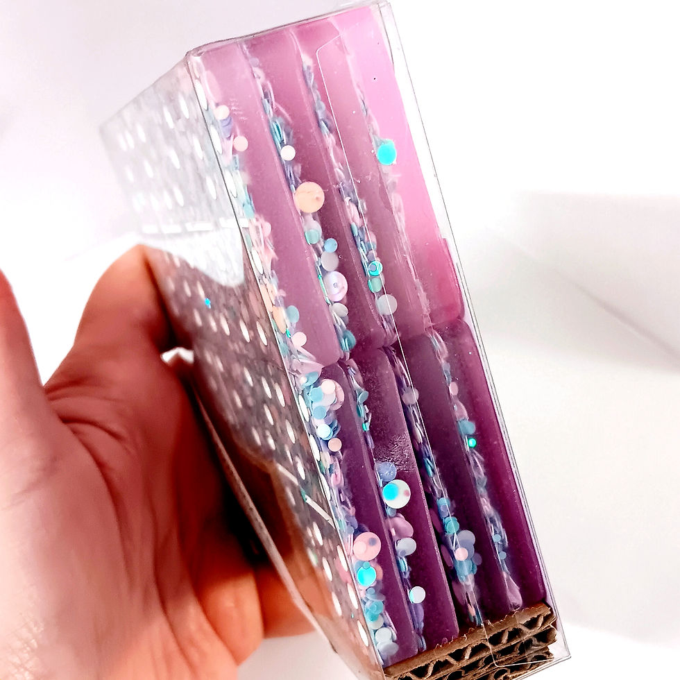 Thumbnail: Pastel Dot Glitter Resin Dominos