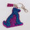 Thumbnail: Purple Blue Glitter Dog Cat Holographic Resin Keychain
