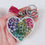 Thumbnail: Colorful Glitter Resin Letter L Heart Keychain