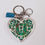 Thumbnail: Green Glitter Resin Letter U Heart Keychain