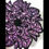 Thumbnail: Purple Glitter Black Swirl Resin Coaster