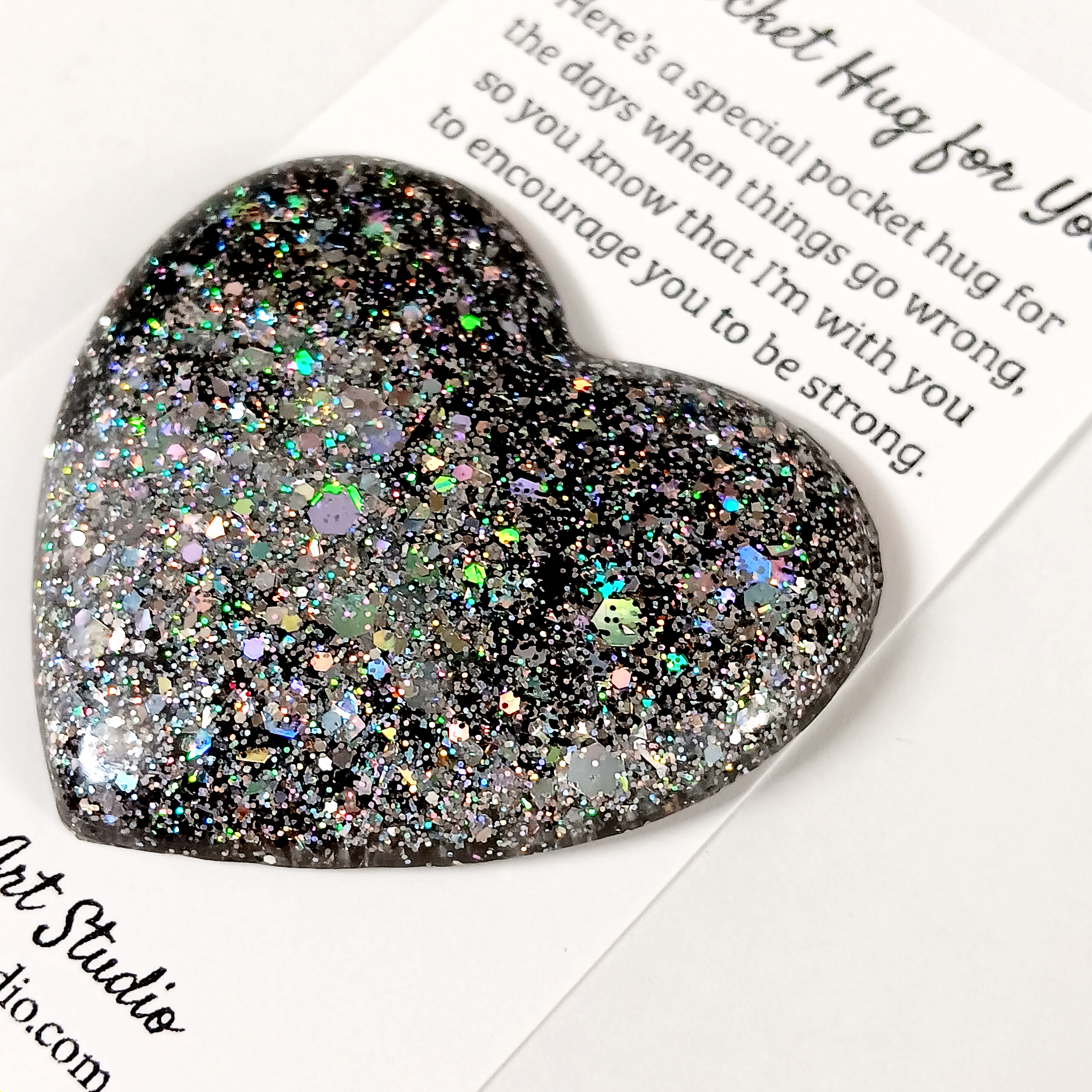 Silver with Black Pocket Hug