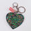 Thumbnail: Green Pink Glitter Resin Letter G Heart Keychain