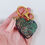 Thumbnail: Pink Green Colorshift Glitter Resin Heart Keychain