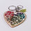 Thumbnail: Colorful Glitter Resin Letter F Heart Keychain
