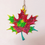 Thumbnail: Colorful Maple Resin Leaf Glitter Ornament