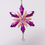 Thumbnail: Purple Pink Glitter Snowflake Resin Jewel Ornament