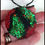 Thumbnail: Resin Green Black Red Glitter Shimmering Pendant Necklace