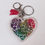 Thumbnail: Colorful Glitter Resin Letter L Heart Keychain