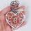 Thumbnail: Red Glitter Resin Letter O Heart Keychain