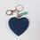 Thumbnail: Teal Glitter Resin Letter O Heart Keychain