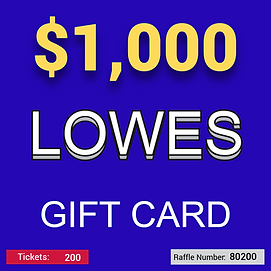 Lowe's $1,000 Gift Card