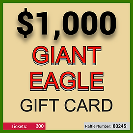 Giant Eagle $1,000 Gift Card