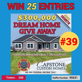 (#39) Win 25 Entries for Dream Home Give Away