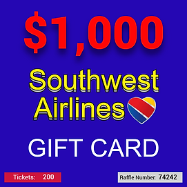 Southwest Airlines $1,000 Gift Card