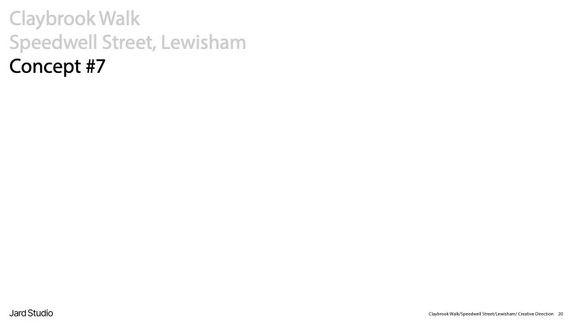 JRD Claybrook Walk Brand Identity Concepts - Speedwell Street Lewisham 20