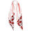 Thumbnail: Lips Paisley Ivory Classic Skinny Scarf