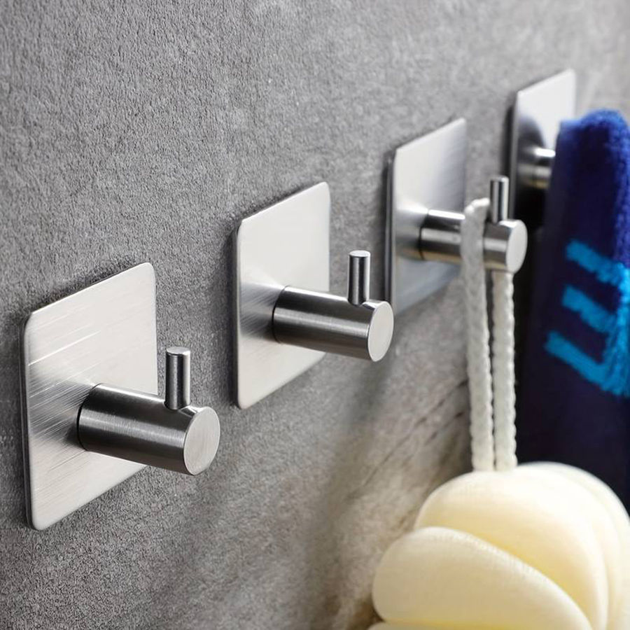 Stainless Steel Adhesive Wall Hooks