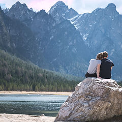 Romantic Couple Enjoying View