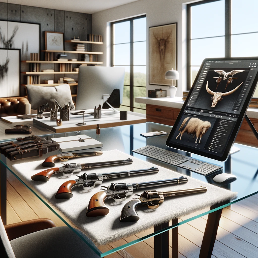 An insured collection of firearms.
