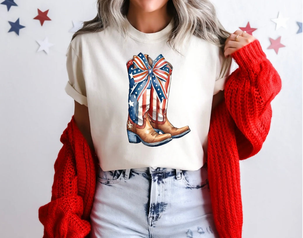 PATRIOTIC BOOTS - print only