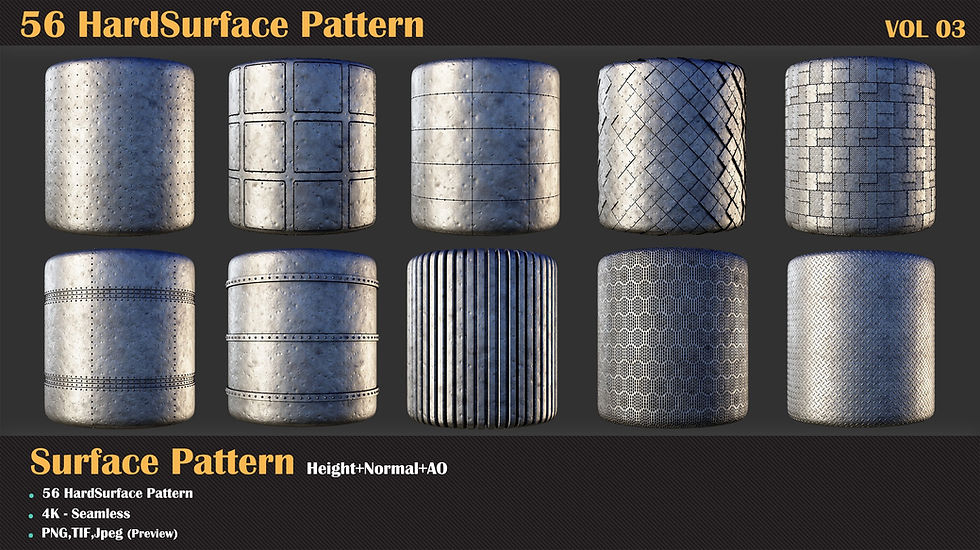 Thumbnail: 56 Hardsurface Pattern - VOL 03