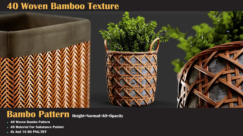 Thumbnail: 40 Woven Bamboo Texture