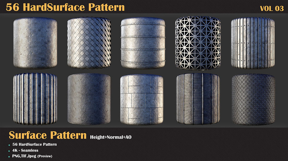 Thumbnail: 56 Hardsurface Pattern - VOL 03