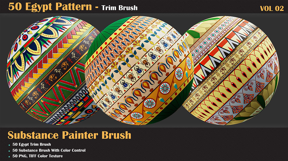 Thumbnail: 50 Egypt Trim Brush - VOL 02