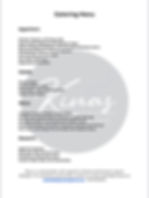 CATERING MENU