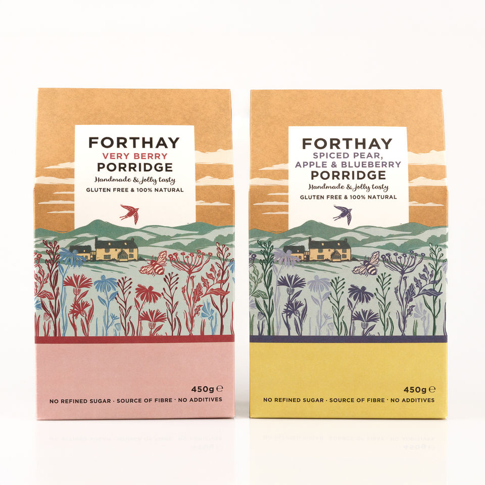 Forthay Granola is hand-baked to order in small batches from their commercial kitchen on the farm, using only the finest nuts, seeds, dried fruit and honey, with all products 100% natural, free from additives and refined sugar. Guided by a professional nutritionist, Forthay has become the first gluten-free, nut-free, science-first breakfast brand, combining nutritional integrity with exceptional taste and craft. We led a full brand repositioning across packaging, creative direction, online marketing, CRM and analytics, with a new website launching soon to support long-term growth. Forthay Granola is stocked in over 400 trend-driven farm shops, hospitality-focused food & beverage venues and lifestyle retailers, firmly positioned as a modern, intelligent breakfast brand.