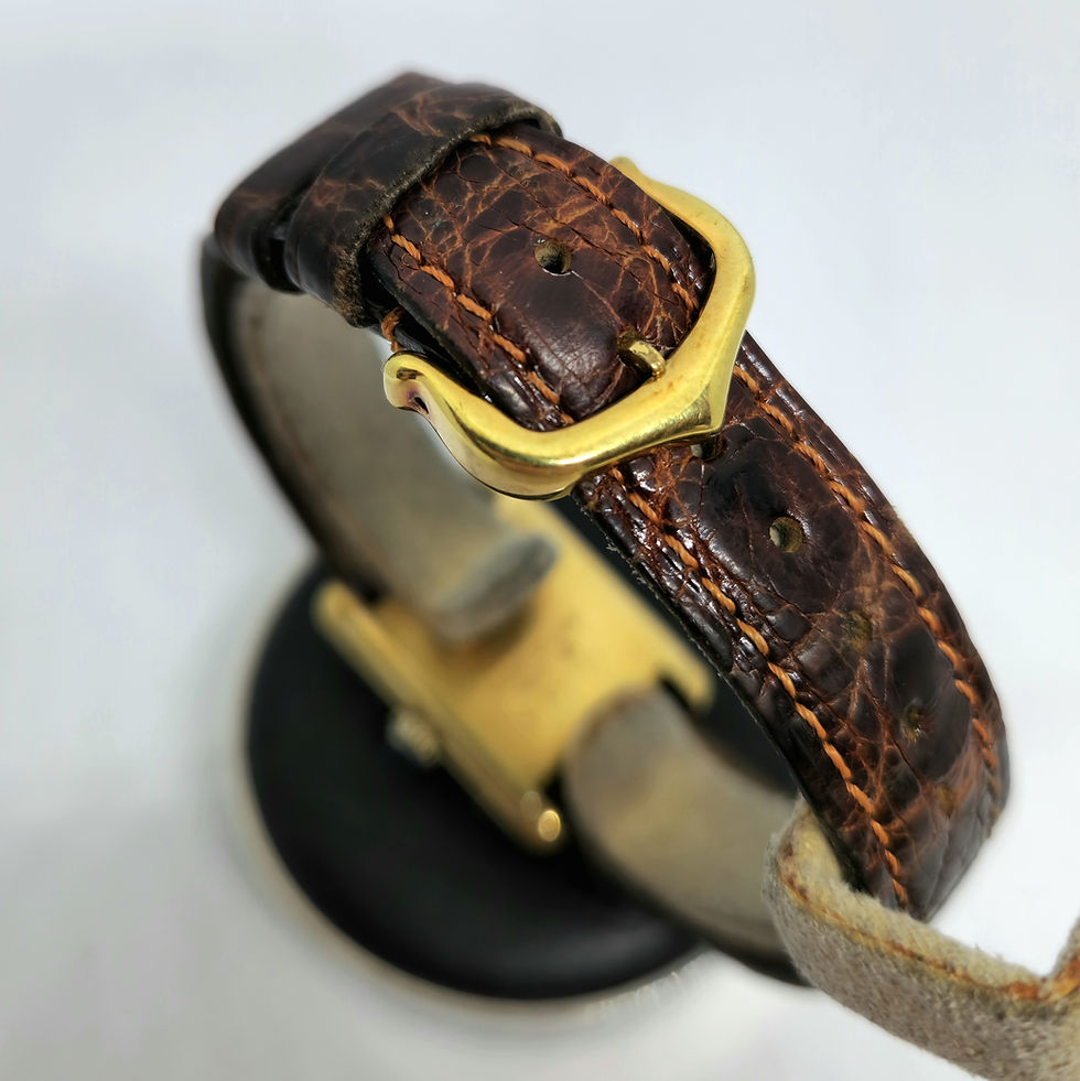 Miniatura: Must de Cartier Tank Vermeil Rojo Dama