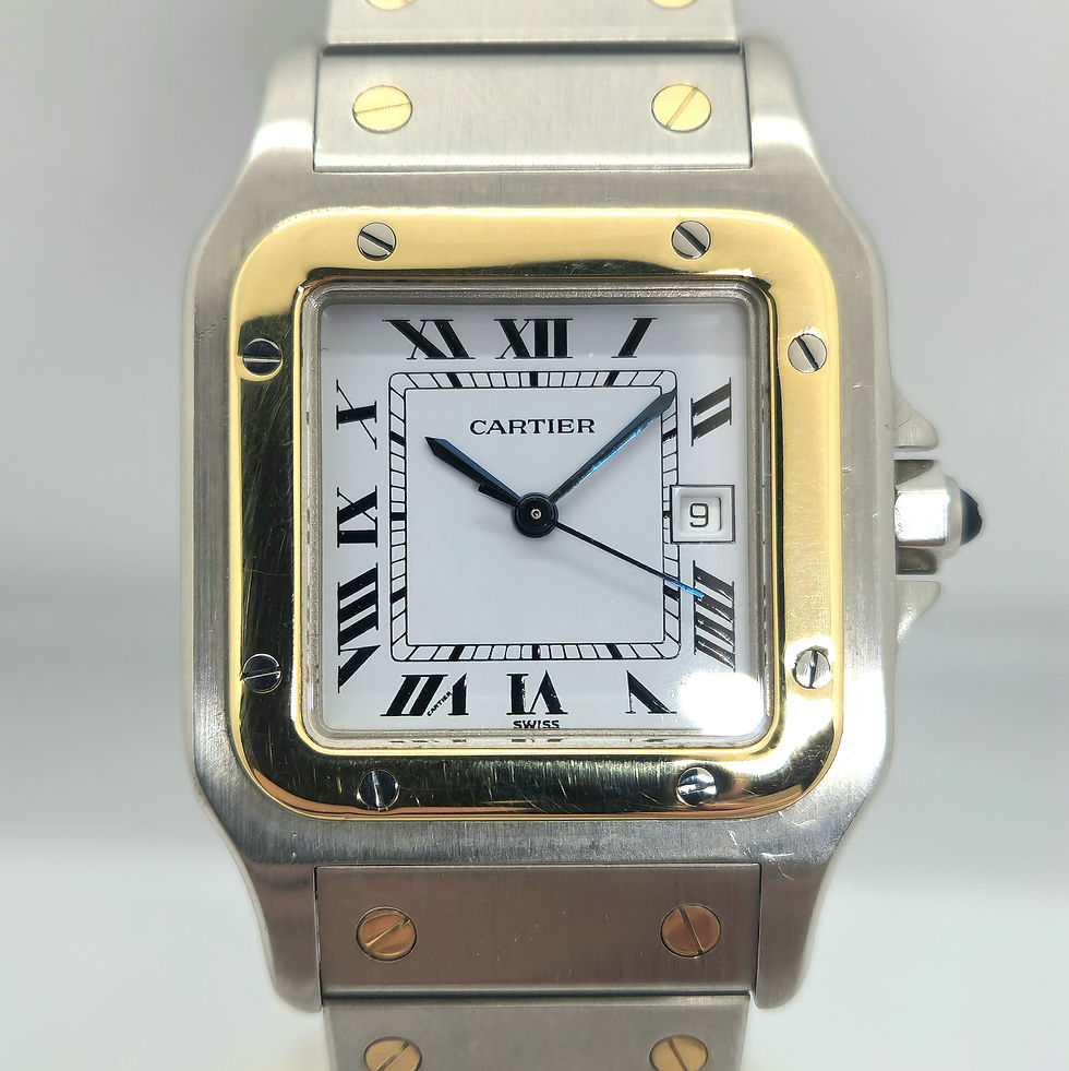 Miniatura: Cartier Santos Carre Combinado Caballero 