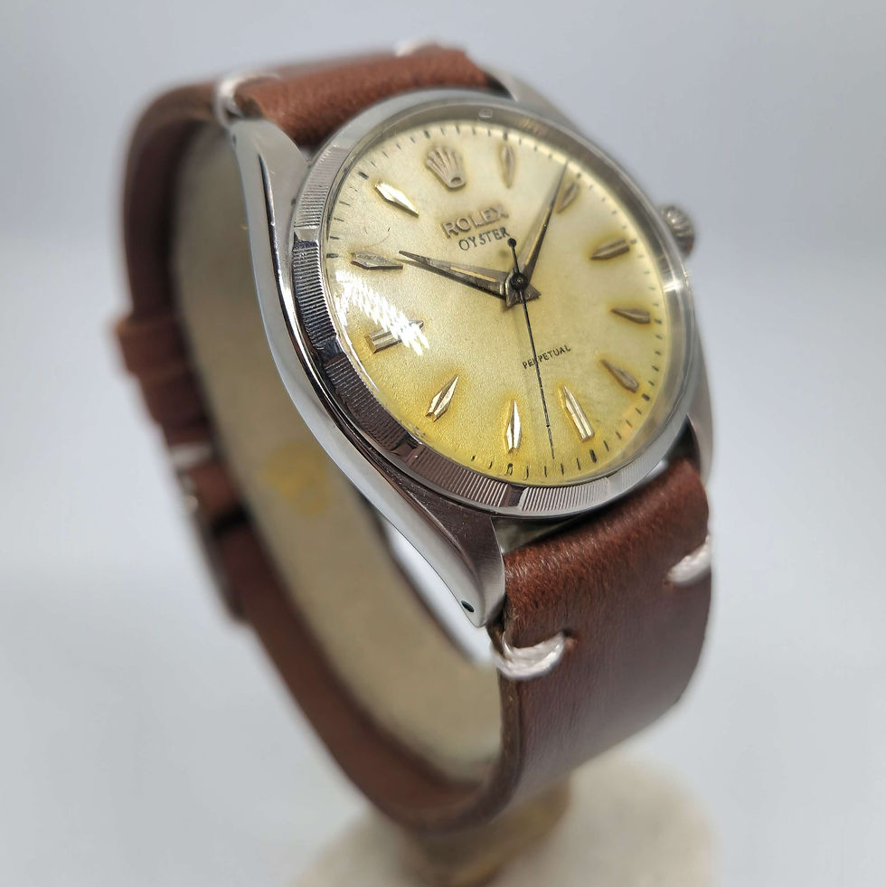 Miniatura: Rolex Oyster ref. 6565 Cuero 