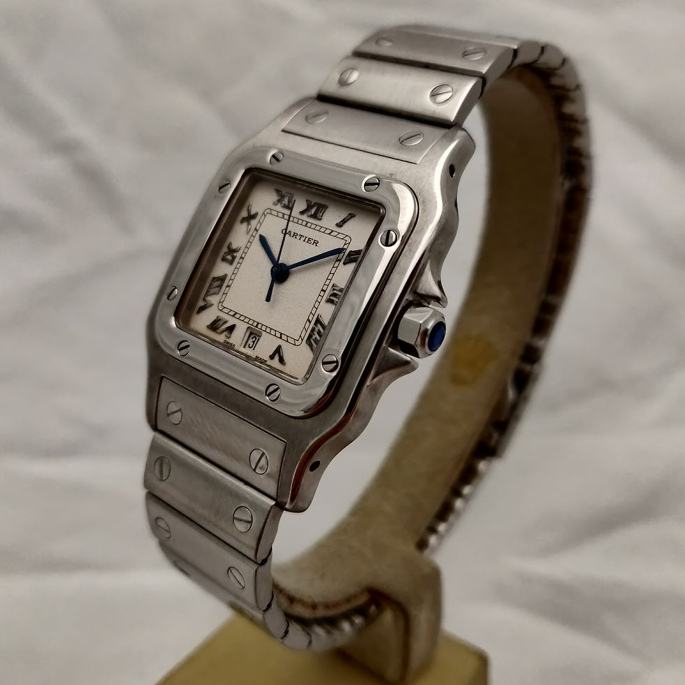 Miniatura: Cartier Santos Galbee Acero