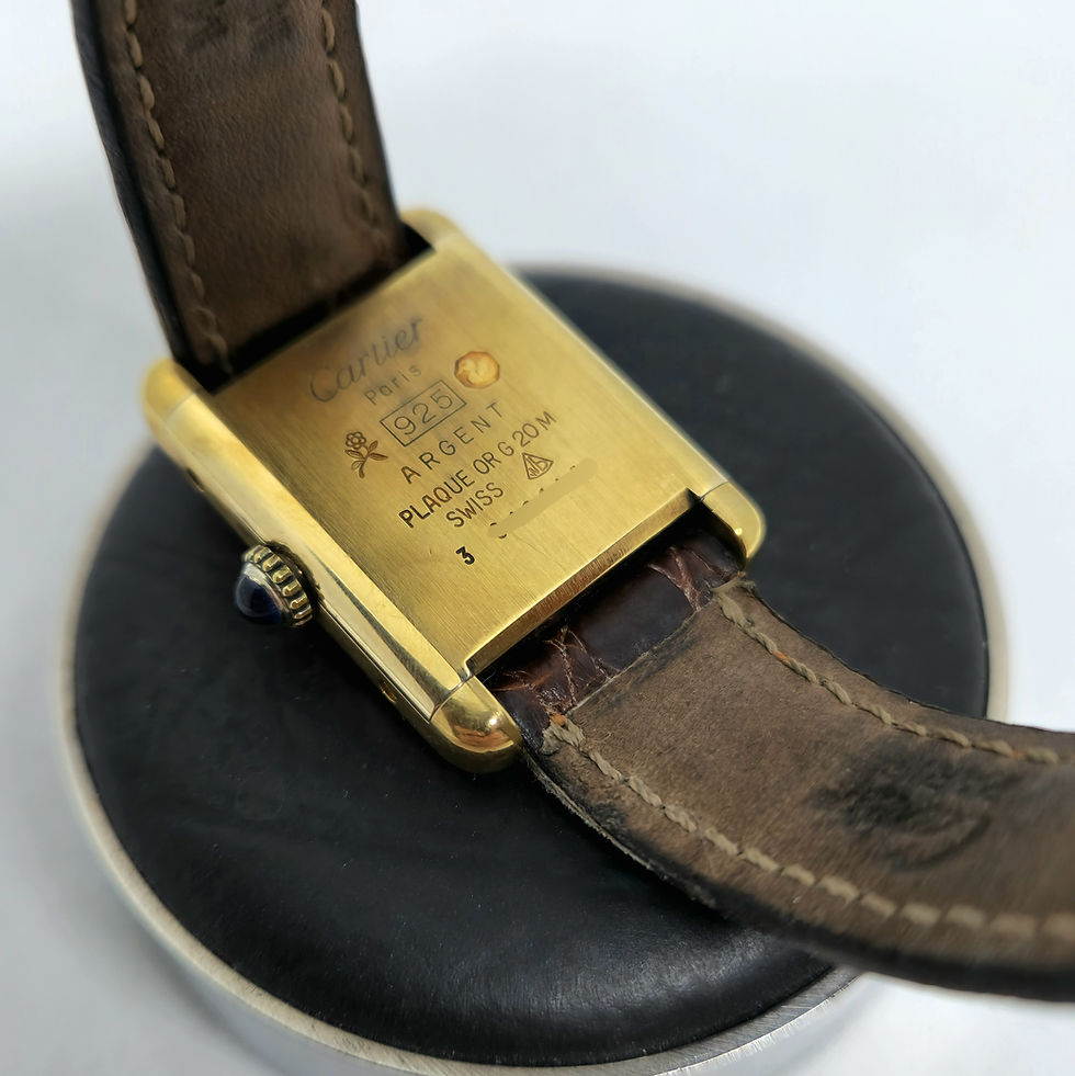 Miniatura: Must de Cartier Tank Vermeil Rojo Dama
