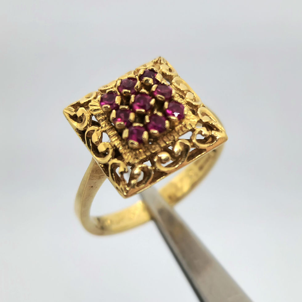 Miniatura: Anillo Rubíes 