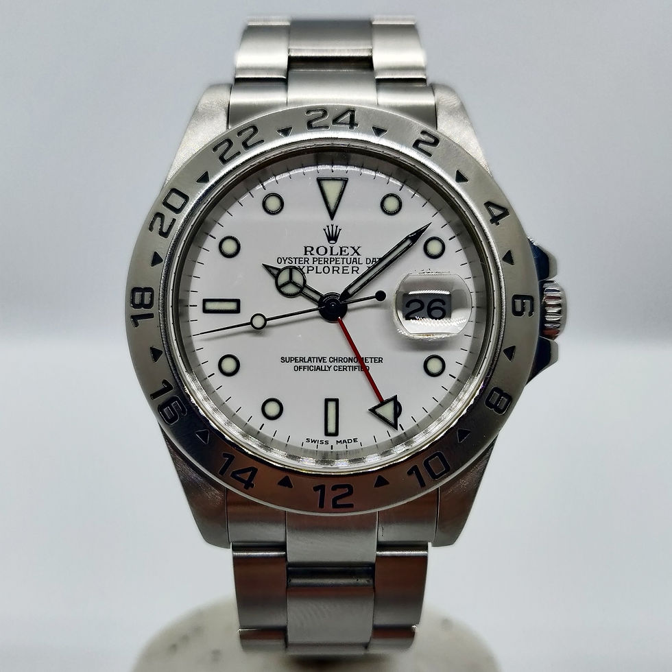 Miniatura: Rolex Explorer II ref. 16570 Blanco