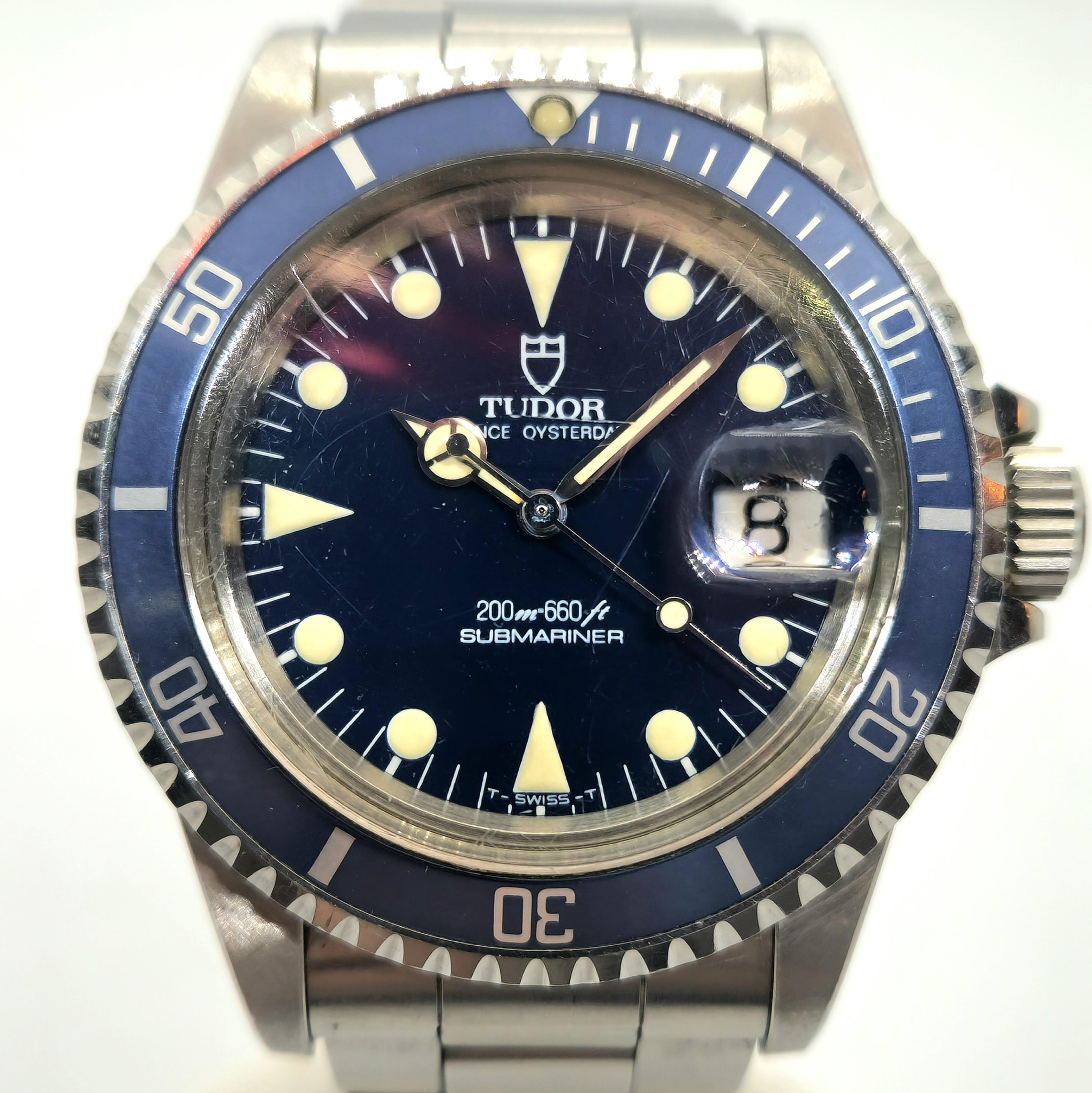 Reloj Tudor Submariner acero inoxidable esfera azul bisel giratorio en Joyería Recoleta