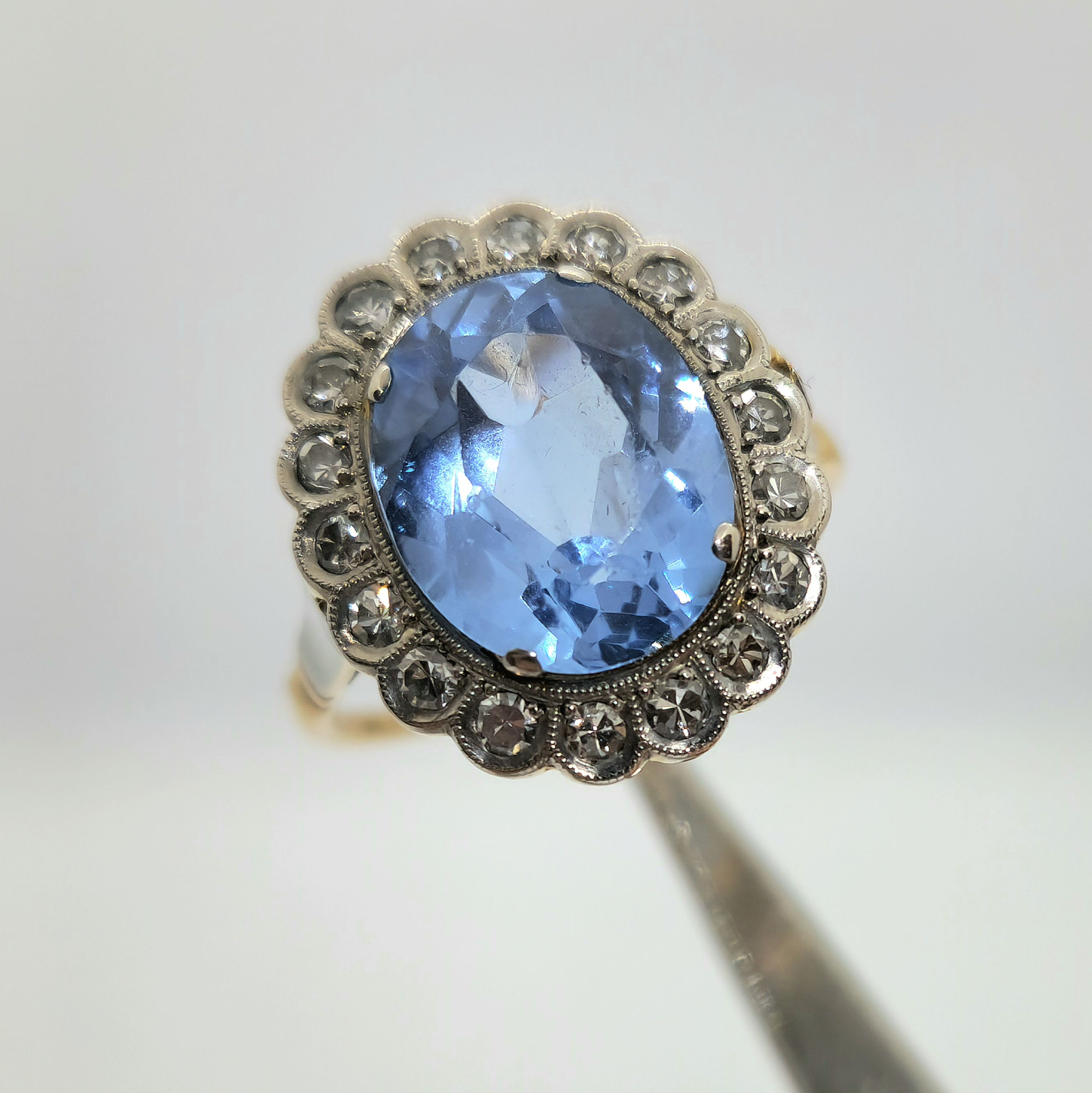Anillo Orla Agua Marina