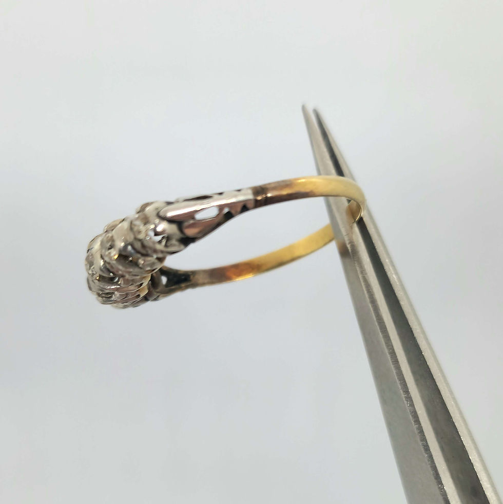 Miniatura: Anillo Cintillo Brillantes 