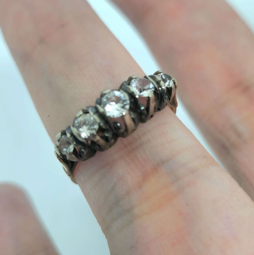 Miniatura: Anillo Cintillo Brillantes