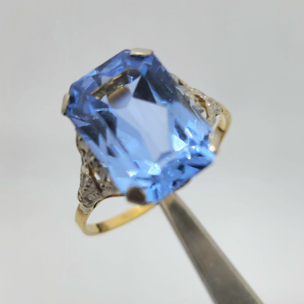 Miniatura: Anillo Agua Marina