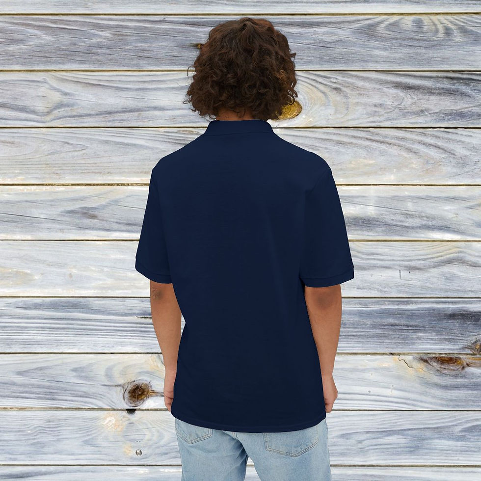 Thumbnail: Maine State Flag Men's Piqué Polo